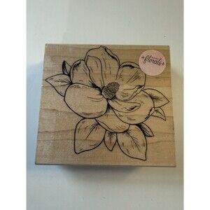 Hero Arts Flowering Magnolia Flower K6270 Wood Mounted Rubber Stamp Garden Flora
